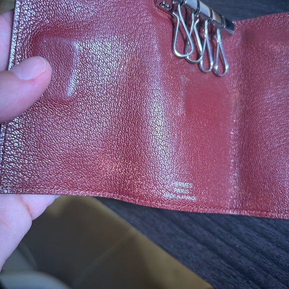 Hermès Bearn Key Holder- Deep Burgundy leather - Picture 13 of 16